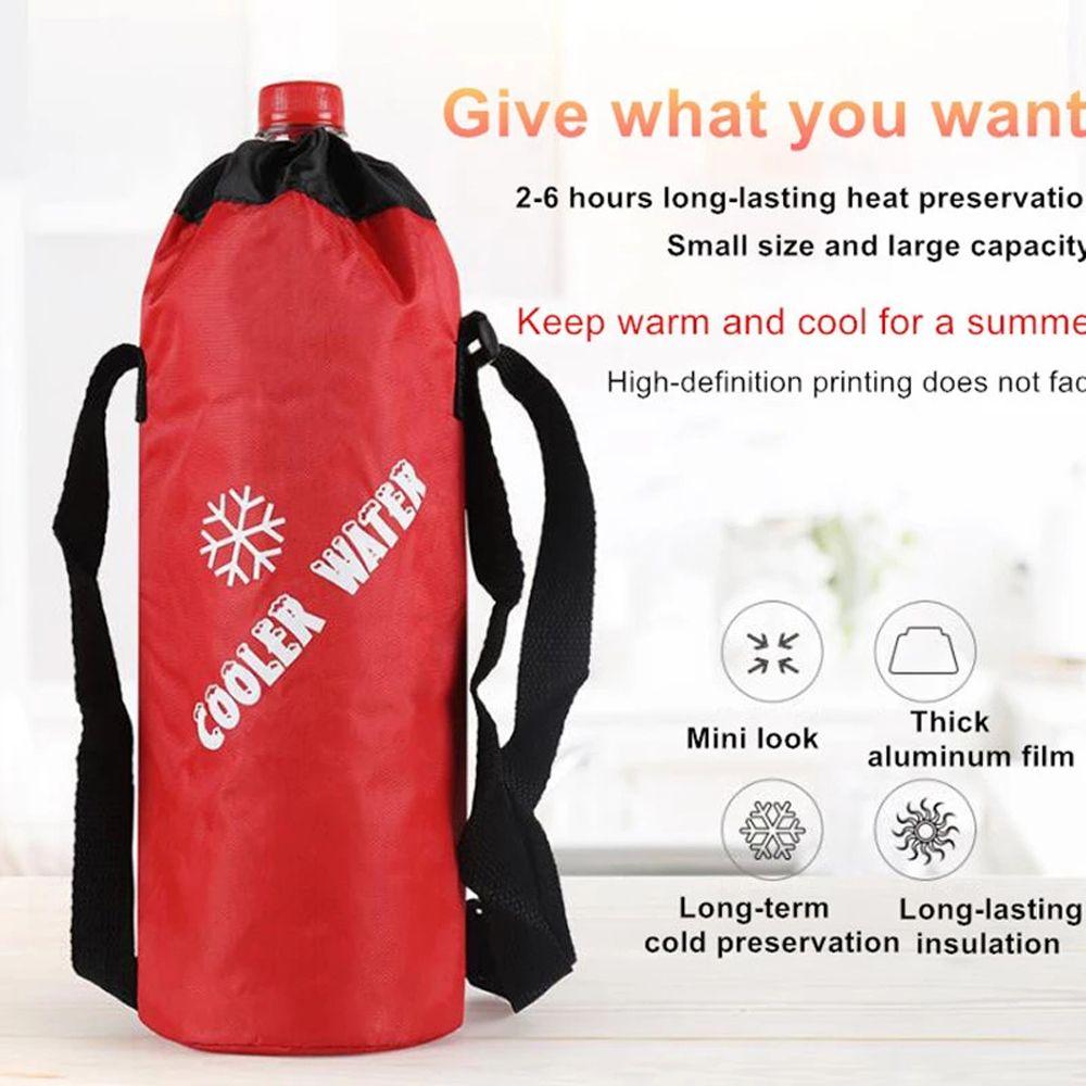 Insulated Cooler Bag Outdoor Water Bottle Bag Tote Bag Drawstring Water Bottle Pouch Cooler Bags