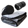 Waterproofs Outdoor Blanket Soft Moisture-Proof Folding Mat Thickened Fleece Camping Blanket for Outdoor Camping Picnics