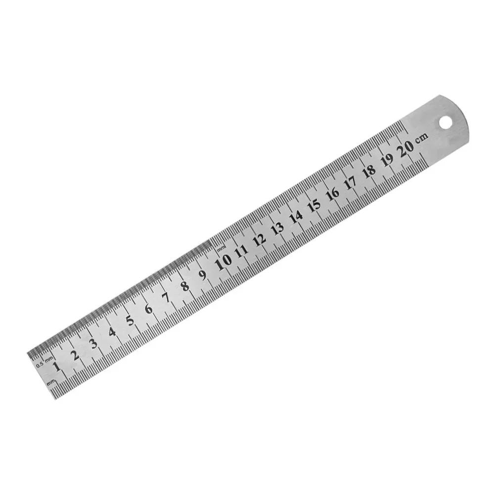 Stainless Steel Metal Ruler Metric Rule Precision Double Sided Measuring Tools
