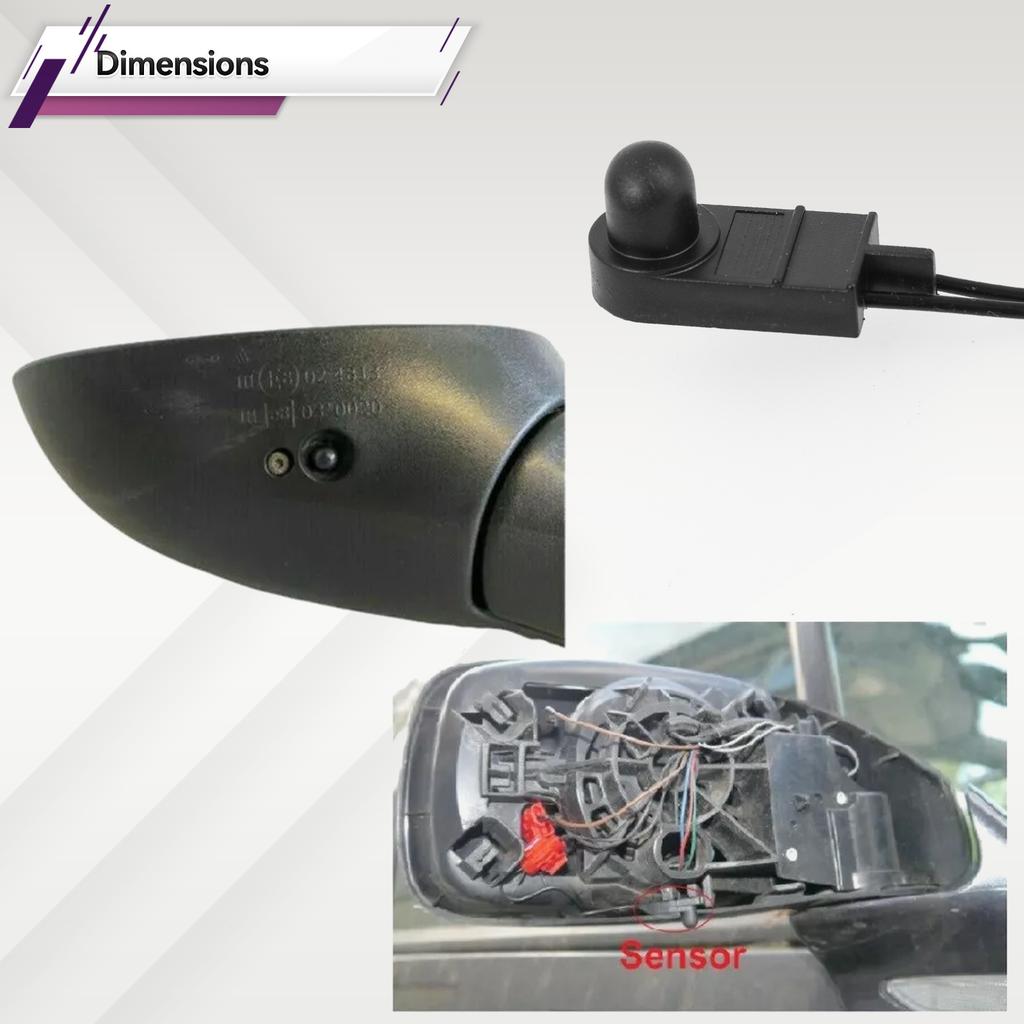 Außen Außenluft Umgebungstemperatursensor unter dem Türspiegel passend für Fiat Grande Punto 500 500X 500L 05-18 71753245
