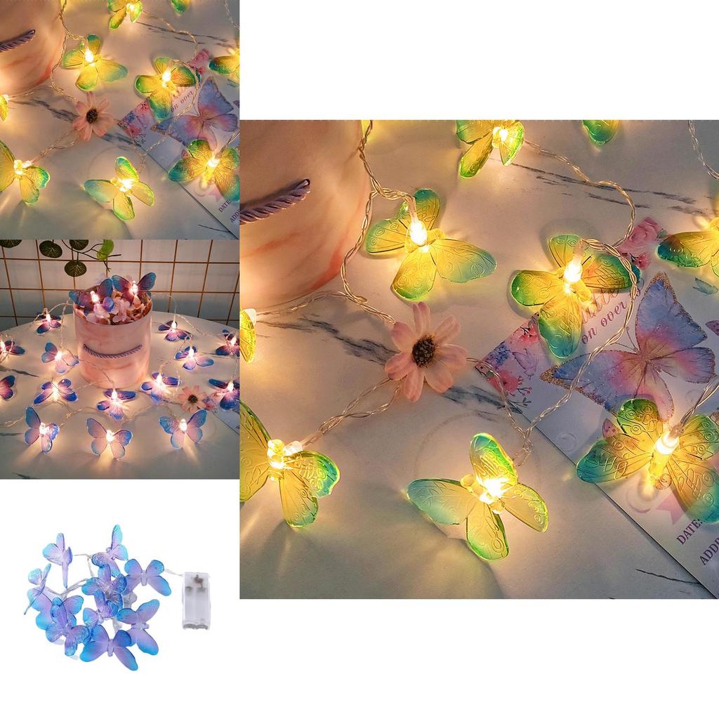 Butterfly Led String Lights For Christmas Outdoor Decor Waterproof Decor
