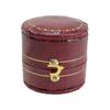 Classical Jewellery Box Engagement Ring Boxes Leather Jewelry Gift Box 4 Colors