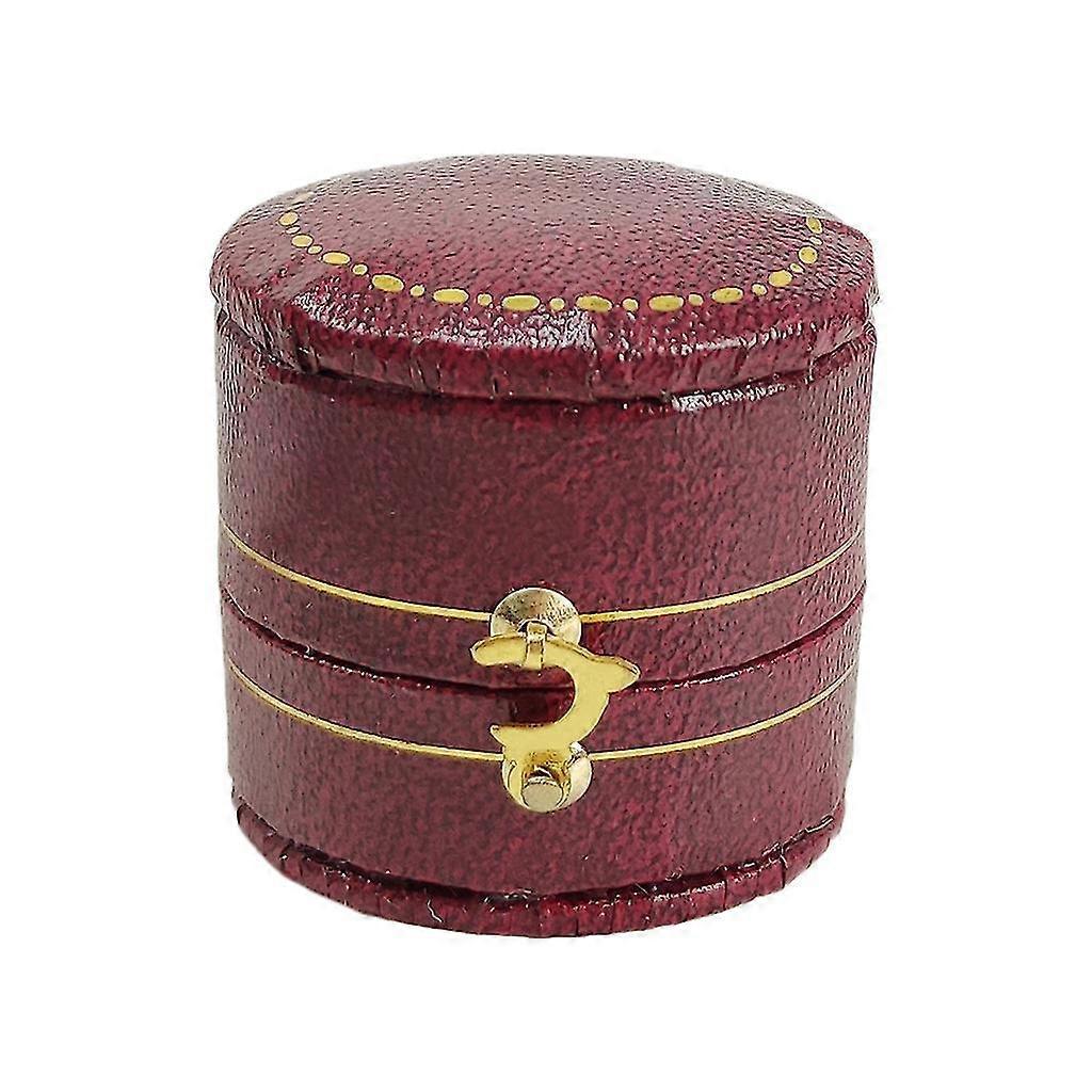 Classical Jewellery Box Engagement Ring Boxes Leather Jewelry Gift Box 4 Colors