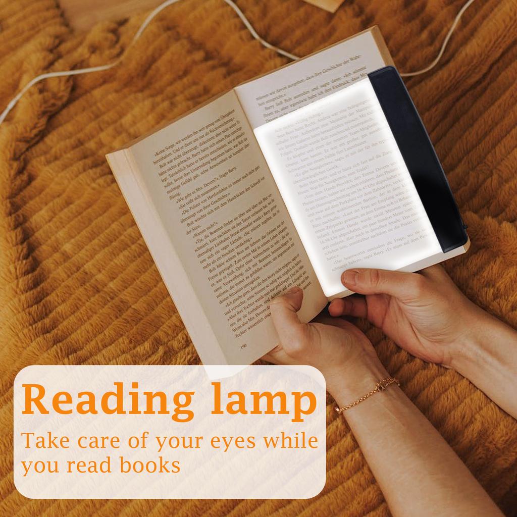 LED Nachttischlampe zum Lesen, Tablettlampe zum Lesen, Buchklemme-Lampe für Studentenwohnheim, Lernwerkzeug, Studenten Nachtlicht für Augen