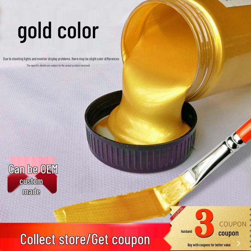 Metallic Gold and Silver Acrylic Paint Set: 100ml/300ml/2L for Wall and Doll Painting