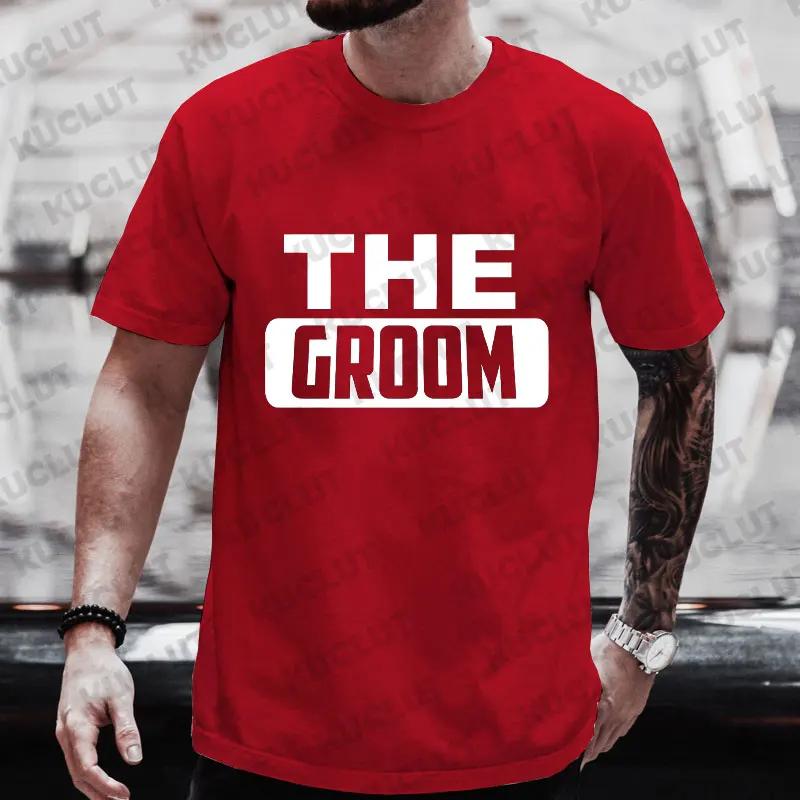 The Groom Squad Best Man T Shirt Team EVG Groom Groomsman Tshirt Friends Single Farewell Graphic Tops Bachelor Stag Party Tees