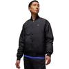 Jordan Solid V-Neck Button Jacket Men Jackets Black DV9792-010