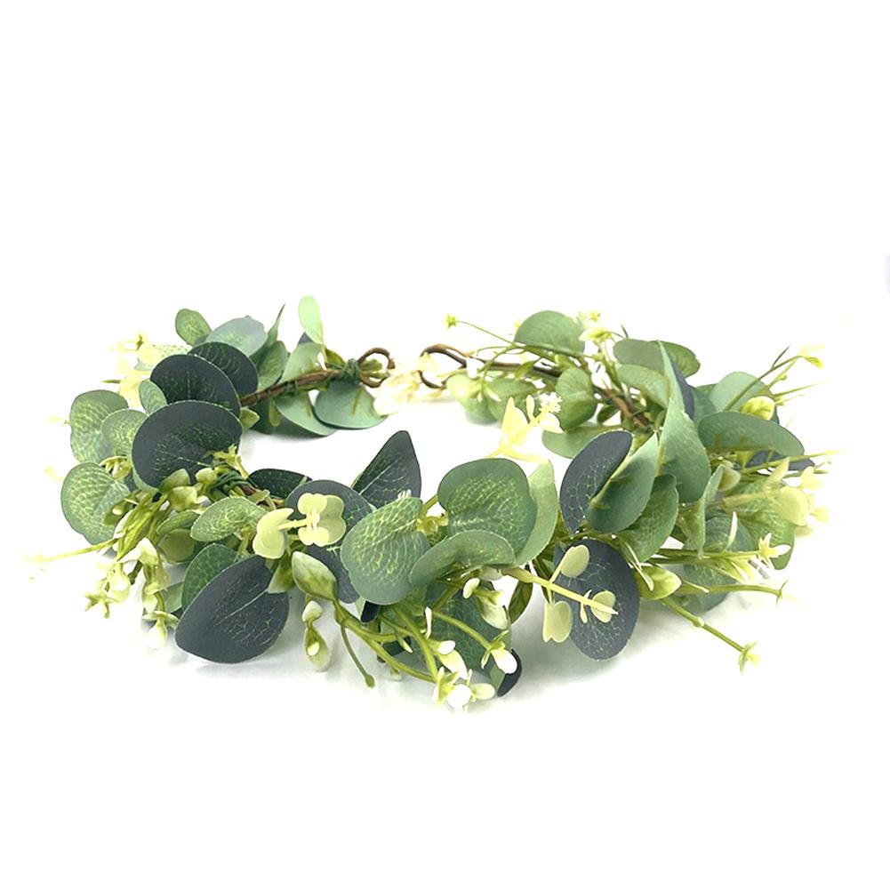 Artificial Leaf Garland Crown Hair Wreath Headband Headpiece Accessories For Wedding Party Photo Prop