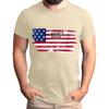 Men's Father's Day Flag Printed T-Shirt Men's Loose Casual Short Sleeve Top