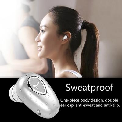 Wireless Bluetooth Earphone Mini Invisible In-Ear Sports Earbuds with Microphone Stereo Headphones