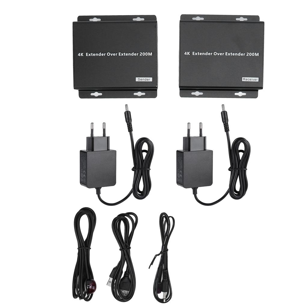 4K HD Extender Plug and Play 3840 X 2160 30HZ KVM HD Ethernet Extender For Monitoring