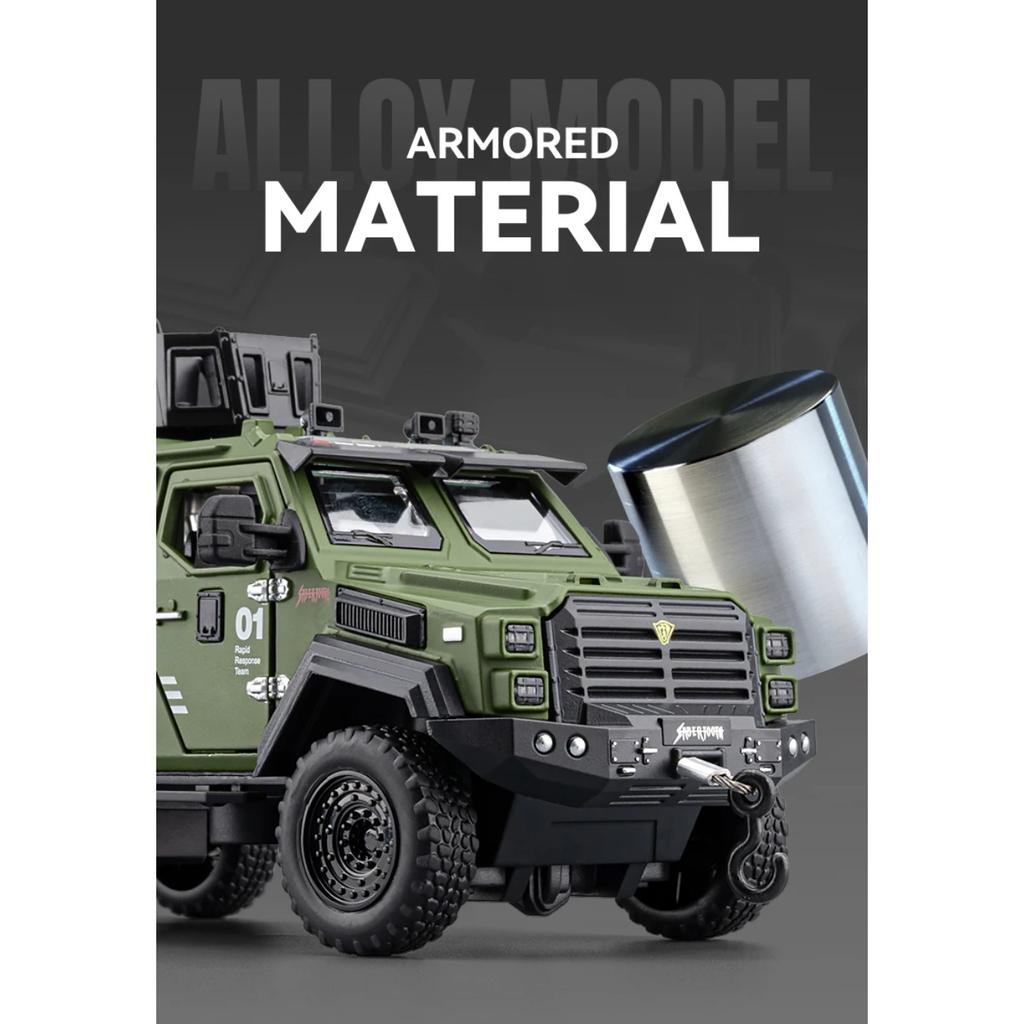 1/32 Ford F-550 Strengthened 4*4 Off Road Special Vehicles Alloy Diecast Model Car Decoration Hobbies Collection Holiday Present