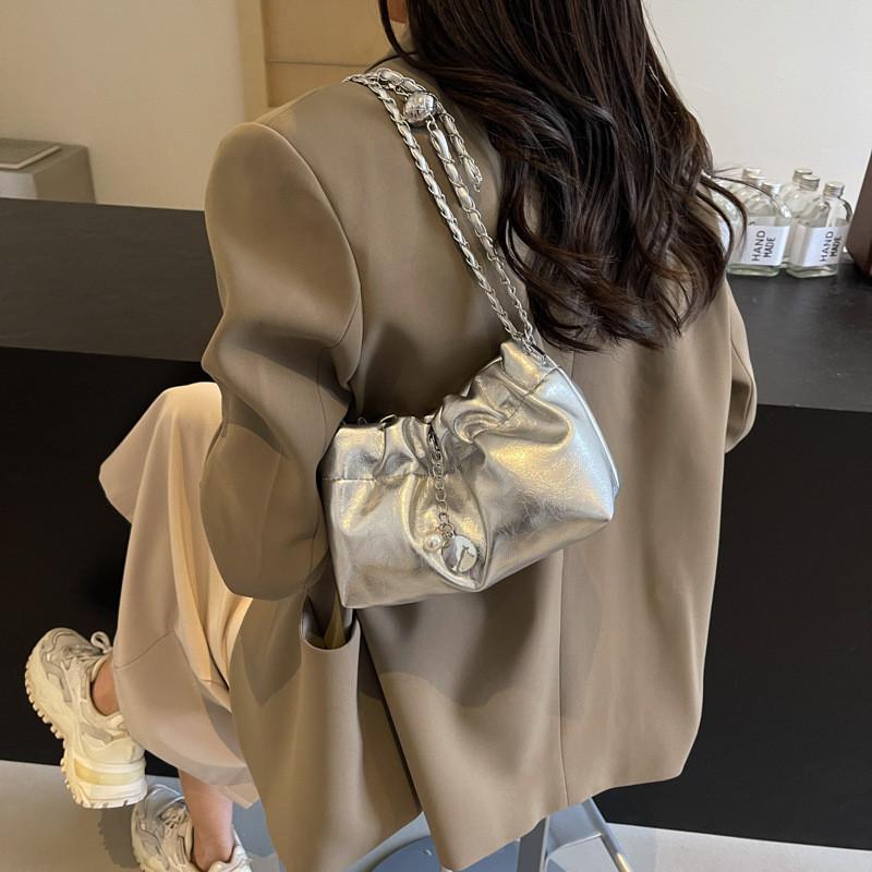 Fashionable 2024 Summer Pu Leather Shoulder Bag Street Style Versatile Crossbody