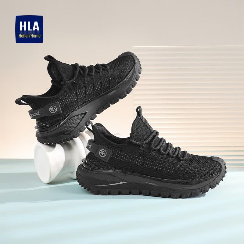 HLA Men's Lightweight Breathable Flyknit Sneakers