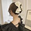 Multifunctional Women Bow Hairpin Solid Color Shark Clip Gifts Girls Headwear