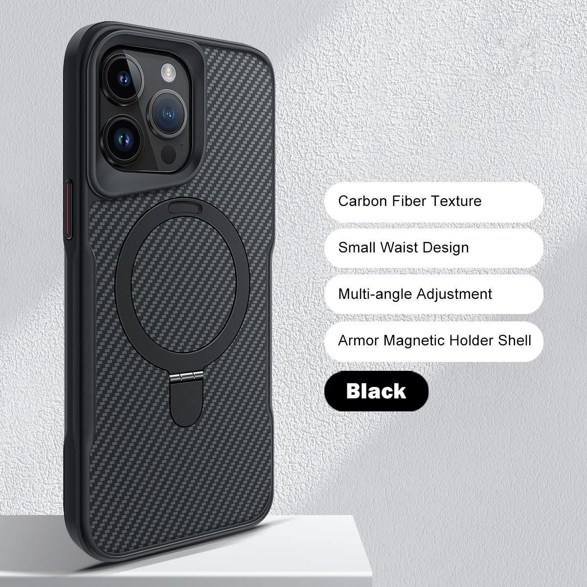 

Роскошный мягкий резиновый каркас Magsafe чехол для телефона iPhone 13 15 12 14 16 Pro Max металлический кронштейн углеродное волокно текстурированный чехол задняя панель iPhone 15 Pro