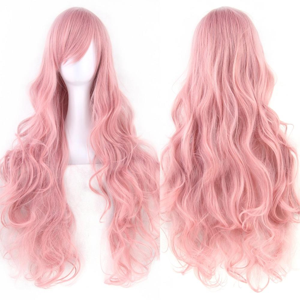 Peluca de Pelo Sintético Largo en Capas Resistente al Calor para Cosplay de Anime Halloween para Mujeres