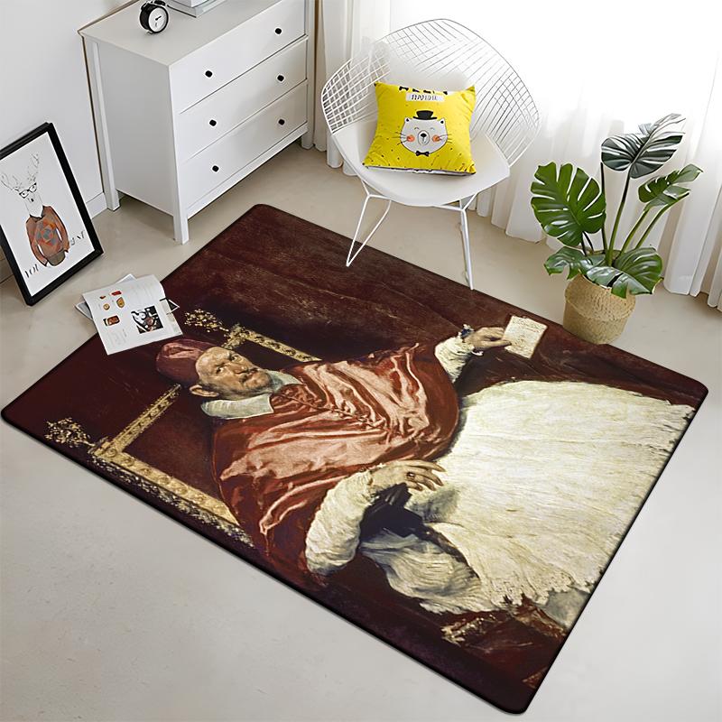 Famous Paintings Art Printed Carpet for Living Room Large Area Rug Soft Carpet Home Decoration Mats Boho Rugs Dropshipping