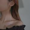 925 Sterling Silver Long Tassel Earrings - 2025 High-End Niche Style for Women.