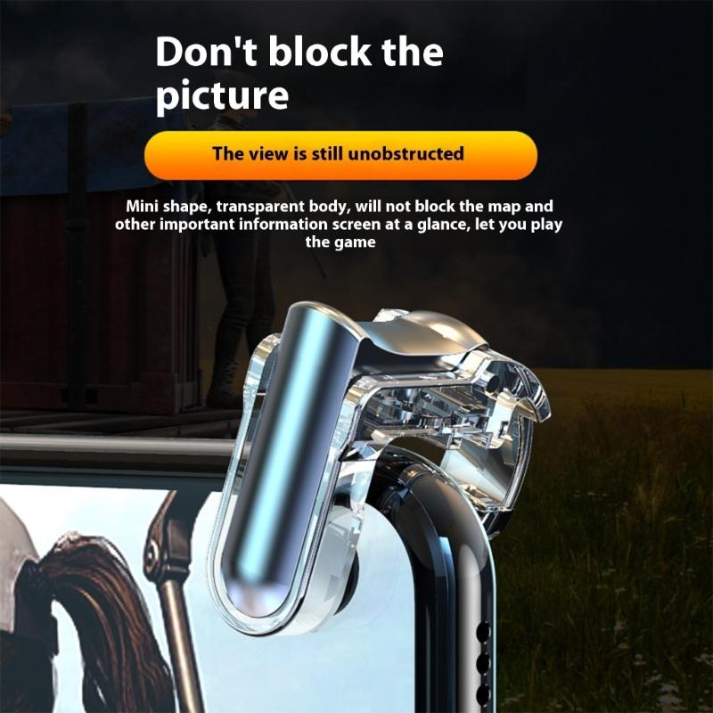 Mobile Gaming Triggers Button Joystick Gaming Accessories Triggers Fire Key Metal Game Controller Fire Button