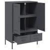 Highboard Anthracite 68 X 39 X 101.5 Cm Steel