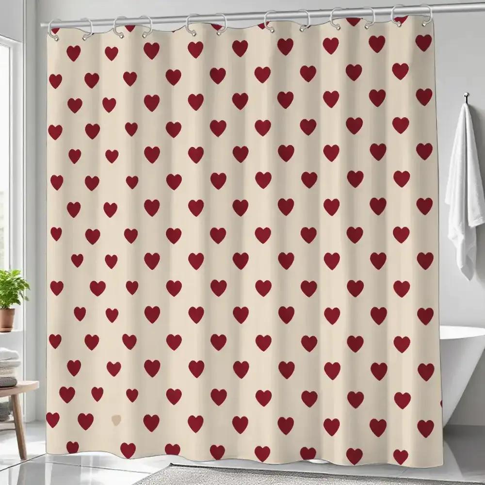 Water Repellent Mildew Proof Shower Curtain With Hooks Easy Install Washable Cute  Design For All Bathroom Scene Decoration