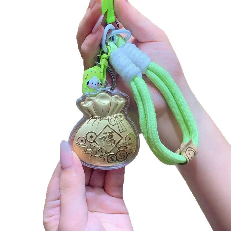 24K Gold Koala Pendant: Peace, Joy & Wealth Keychain Gift