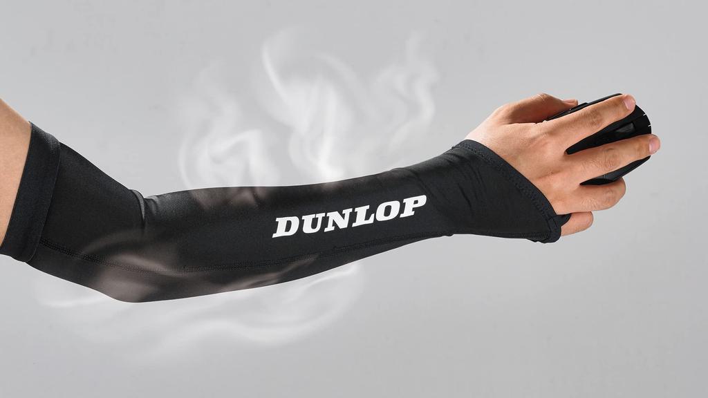Dunlop Gaming Muscle Arm Support, eSports-Specific, FPS/TPS-Specific, Right Arm Only, Made in Japan (M-L, Black)