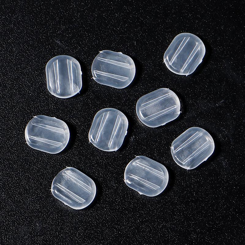 10pcs/lot Silicone Earring Clip Pad Cushion Transparent Earrings Plugs Anti-pain Pad for Jewelry Making Supplies DIY Accessories