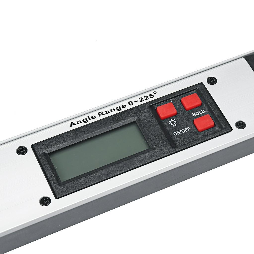 Electronic Protractor Angle Finder 250/400mm with LCD Display 0-225 Degree Digital Angle Level Meter Angle Finder Gauge