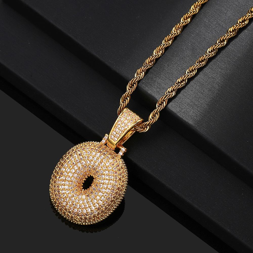 Hip Hop 26 English Letter Pendant Rap Simple Fat Letter Pendant Unisex Necklace