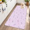 Flannel Kitchen Mat Kuromi Soft Area Rug Non Slip Floor Carpet Home Decoration