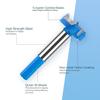 Hex Shank Forstner Drill Bit 2 Flutes Wood Boring Bit Durable Wood Auger Cutter  For Plastic