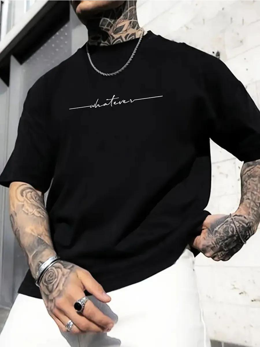 T-shirt with Whatever Print 2XL