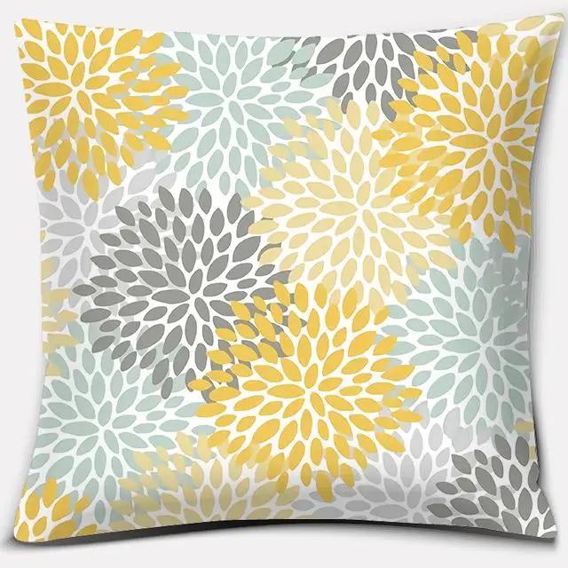 Geometrische Figur Polyester Kissenbezug Kissenbezug Auto Heim Ornamente Sofa Bett Dekoration