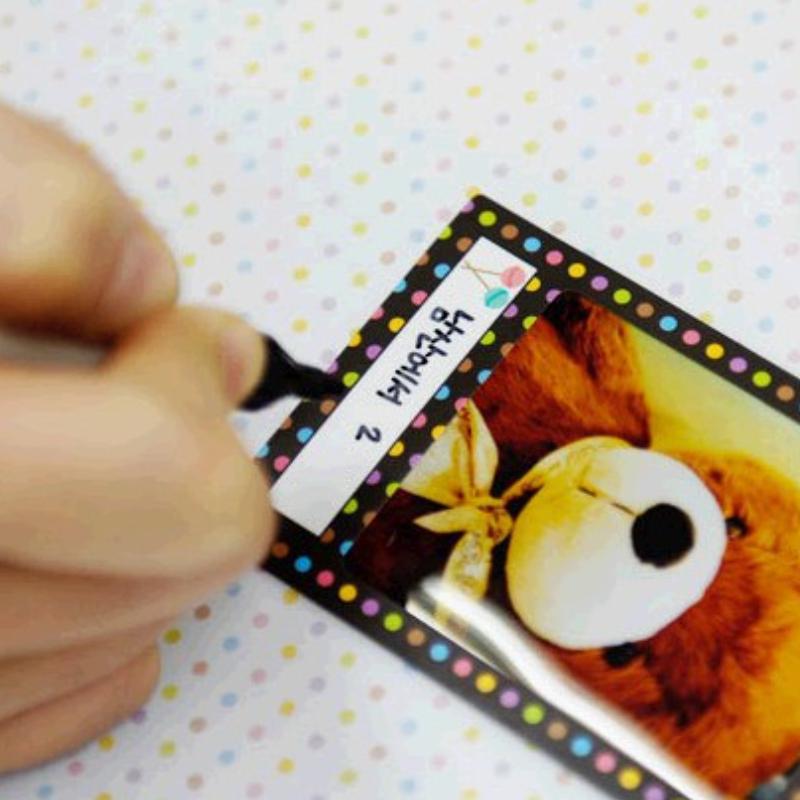 20 pcs/lot DIY scrapbook paper photo sticker albums decorative photos frame stickers for Instax mini film home decor