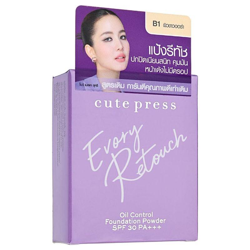 Cute Press - Evory Retouch Oil Control Foundation Powder SPF 30 PA +++