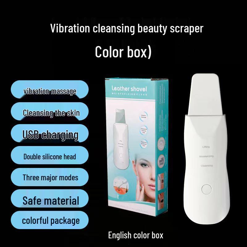 Ultrasonic Skin Scrubber & Blackhead Remover Beauty Device белый