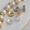 18k Gold Filled Spacer Beads with Zirconia for DIY Jewelry: Bracelets, Necklaces