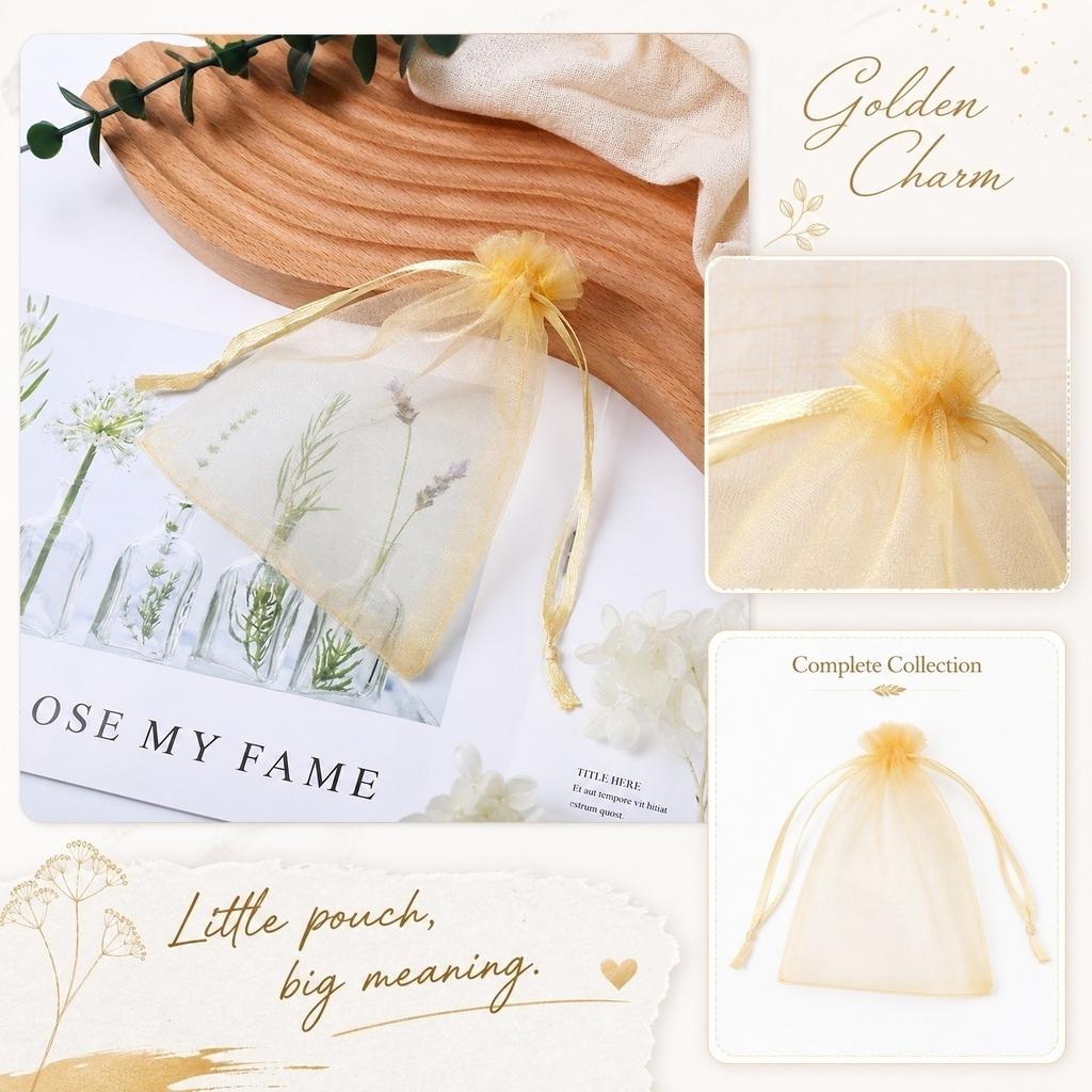 Organza Drawstring Mesh Bags for Fruit Protection Reusable Fine Mesh Net Bags with Drawstring Closure Suitable for Insect Prevention and Storage