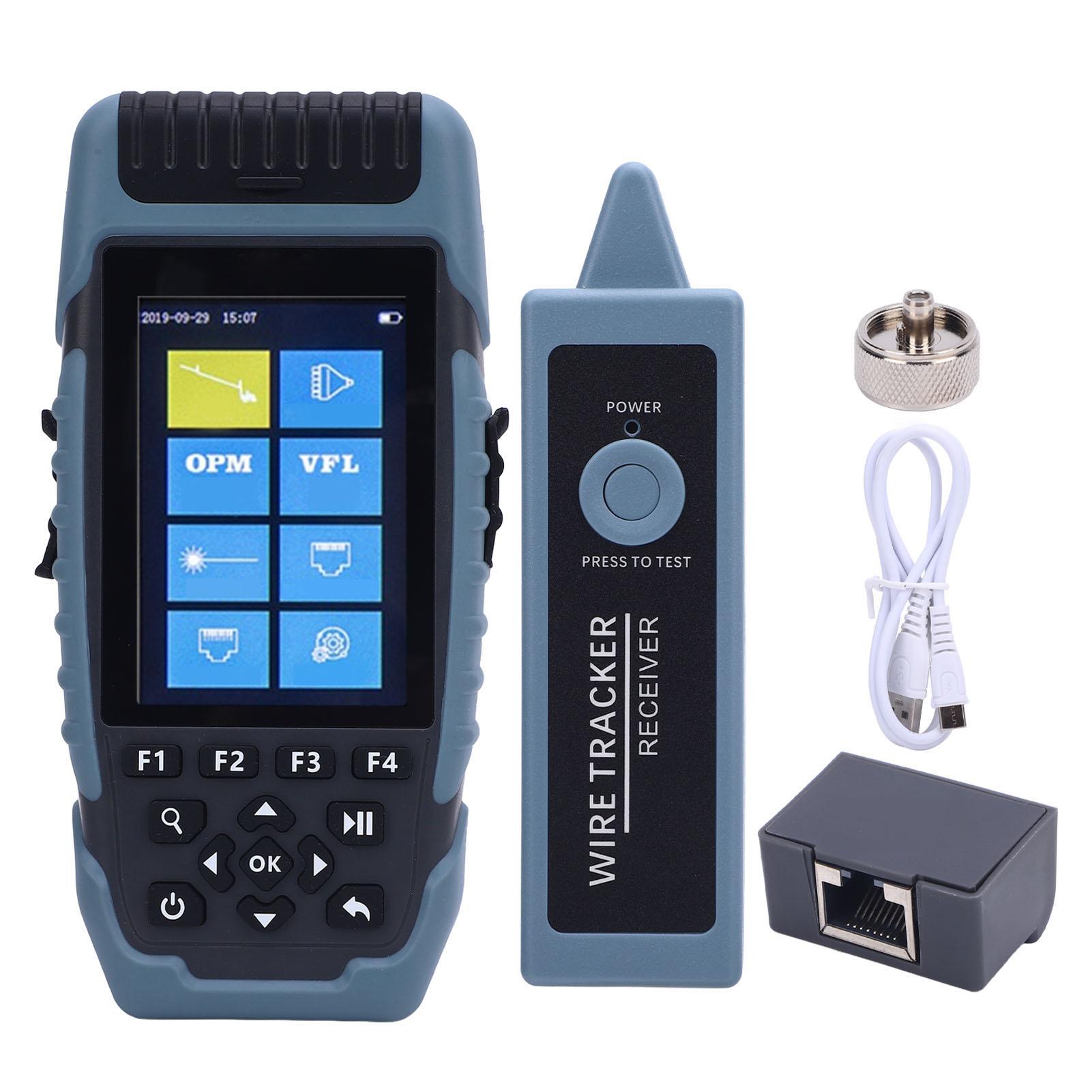 

S-900F OTDR Fiber Optic Tester 3.5in Color LCD Touchscreen 1310nm OPM OLS RJ45 Test OTDR Tester Optical Time Domain Reflectomete
