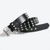Creative Eye Rivet Belt Goth Style Pin Buckle Man/Woman  Casual Punk Style Pu Leather Waistband For Jeans Y2K Belt