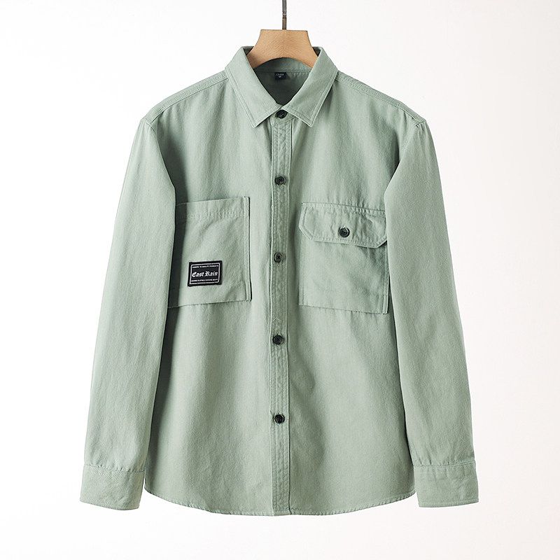 American Retro Long Sleeve Spring and Autumn Full Cotton Casual Parka