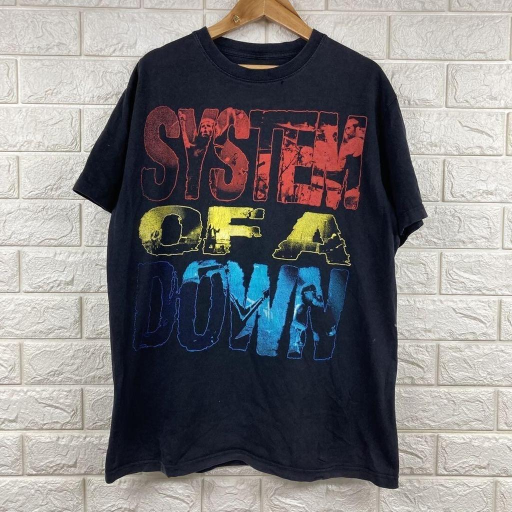 System Of A Down Band Logo Black Unisex Heaven Cotton Tshirt Reprint KH8903