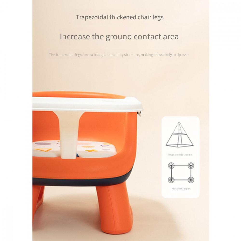 Sedia da pranzo per bambini Rikang, Sgabello cigolante per bambini piccoli con schienale, Sgabello basso da pranzo per bambini, Seduta per l'apprendimento a casa per neonati