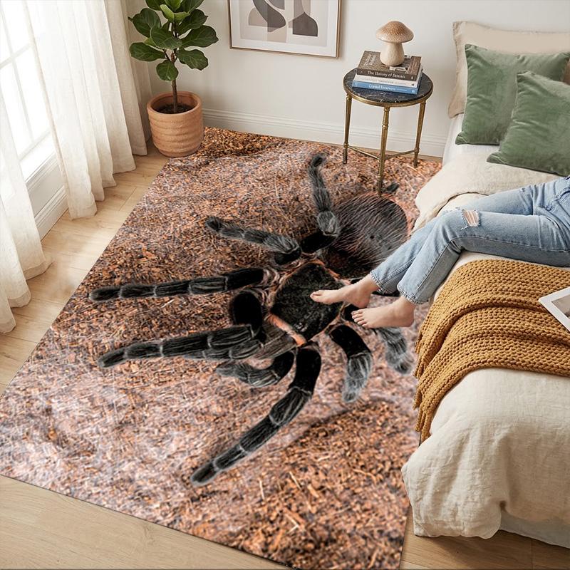 Tarantula Habitat Living Room Nonslip Area Rug Soft Carpet For Bedroom Game Playroom Sofa Office Home Decor Doormat Christmas Gift C9302712