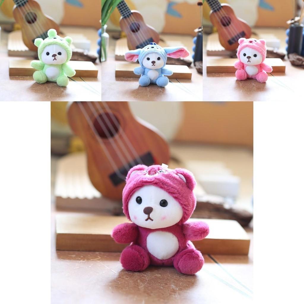 Adorable Plush Bear Keychain Cute And Soft Stuffed Animal For Bags And Backpacks