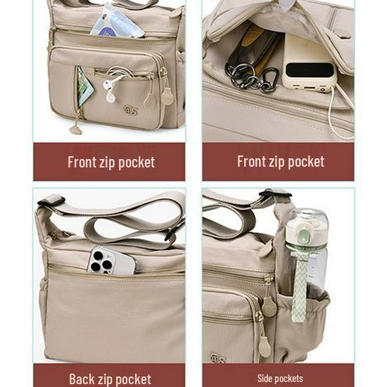 Korean Style Women's Washable Fashion Bag - Large Mommy Shoulder, Travel Backpack, Casual Crossbody