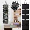 1Set Felt Hanging Storage Bag Jewelry Holder Brooch Badge Earrings Storage Removable Jewelry Organizers Display Panels Rangement
