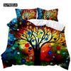 Tree Duvet Cover Bohemian Forest Happiness Tree Comforter Cover Bedding Set Twin Double Queen King Size Polyester Qulit Cover